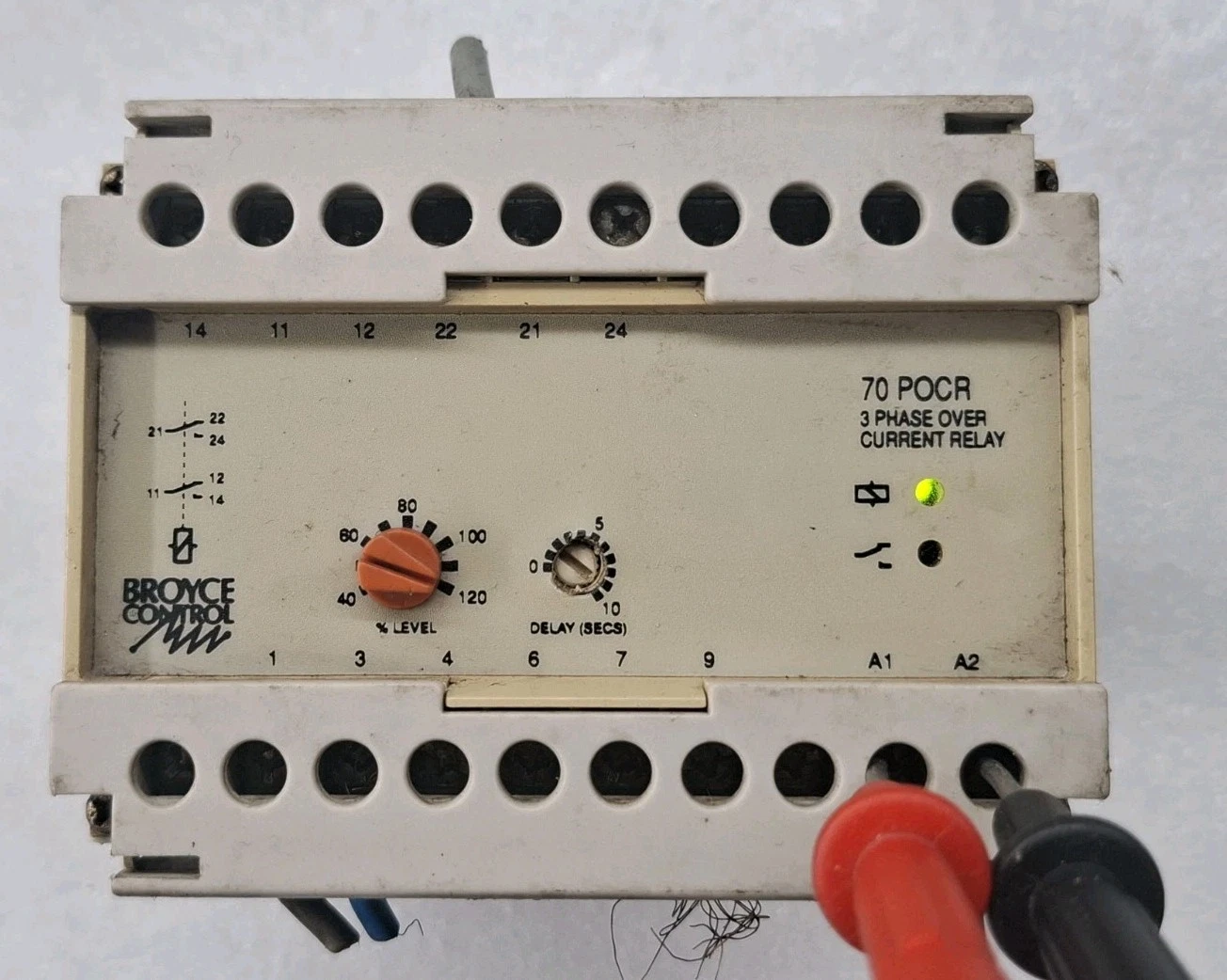 BROYCE CONTROL 70 POCR 70POCR 3 PHASE OVER CURRENT RELAY